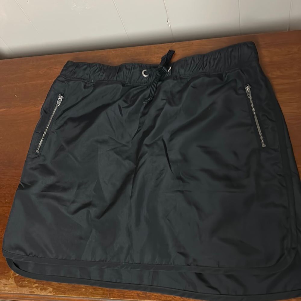 Black nylon skirt
